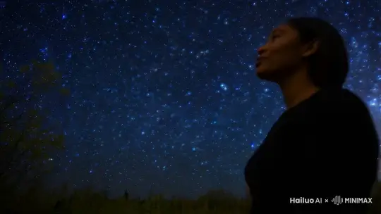 余生满满都是你，亿万星辰犹不及(●'◡'●) by Hailuo AI Video Generator