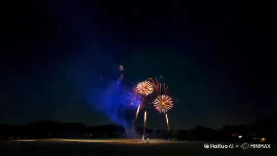 帮我生成烟花视频 by Hailuo AI Video Generator