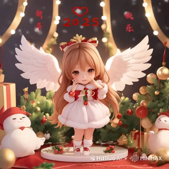 小天使的翅膀扇动起来，衣服飘起来 by Hailuo AI Video Generator