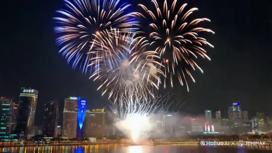 生成2025跨年烟花 by Hailuo AI Video Generator