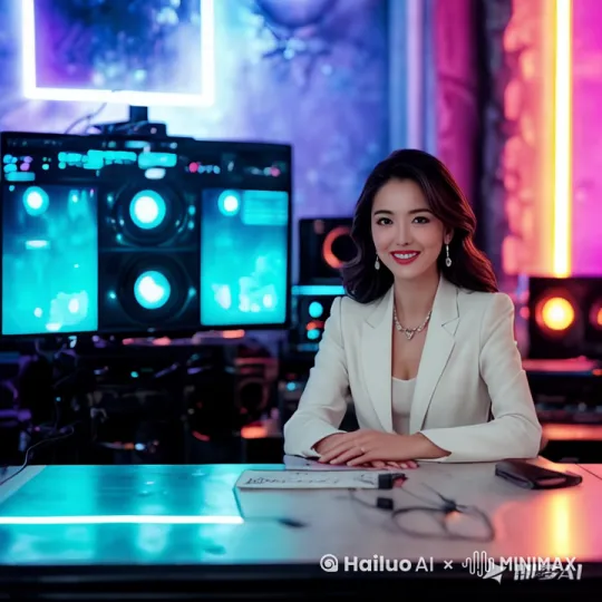 新闻播报 by Hailuo AI Video Generator