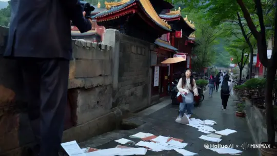 北京爱上你
林悦第一次踏上北京的土地,是为了投奔好友,顺带谋个生计。在胡同口,她莽撞地撞进了陈宇怀里,文件散落一地,两人慌乱蹲下捡拾,目光交汇那瞬,似有星火闪烁。
陈宇是土生土长的北京爷们儿,在一家创意工作室搞摄影,对这座城市的每寸光影了如指掌。他带着林悦穿梭在京城的大街小巷,从南锣鼓巷的烟火小吃摊,到景山之巅能俯瞰故宫全景的壮丽风光。林悦在这过程中,慢慢品出北京独有的韵味,也品出了心底对陈宇的眷恋。
可生活不会一帆风顺。林悦的工作陷入困境,家乡父母又频频催她回去。一个暴雨夜,林悦蜷缩在出租屋,满心委屈。陈宇冒雨赶来,浑身湿透,他紧紧抱住林悦,在她耳边轻声却坚定地说:“留下,咱一起把日子过出花儿来,北京这么美,我也……爱你。”
后来,林悦在陈宇帮助下站稳脚跟,两人携手走过四季。他们依旧会在闲暇时漫步京城,看红墙金瓦、车水马龙,因为这座城,不仅承载着梦想,更见证了他们炽热的爱情,林悦知道,她爱上的不只是陈宇,更是有他在的北京。 by Hailuo AI Video Generator