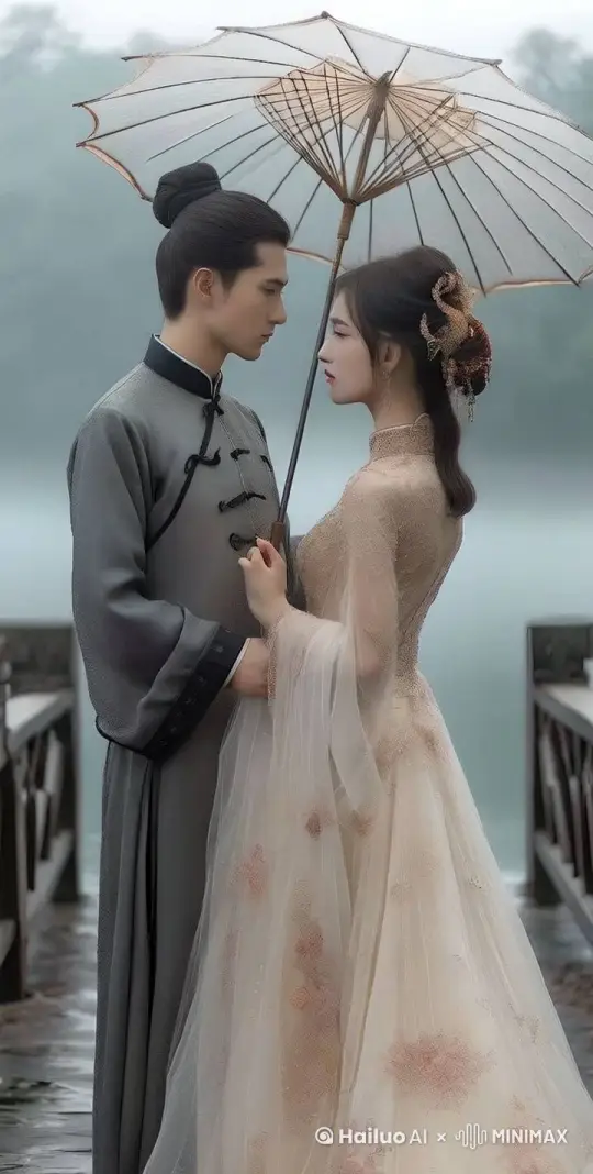 把伞扔掉，立刻开始格斗。像江湖高手一样打斗。 by Hailuo AI Video Generator