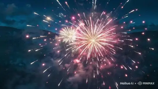 烟花绽放 by Hailuo AI Video Generator