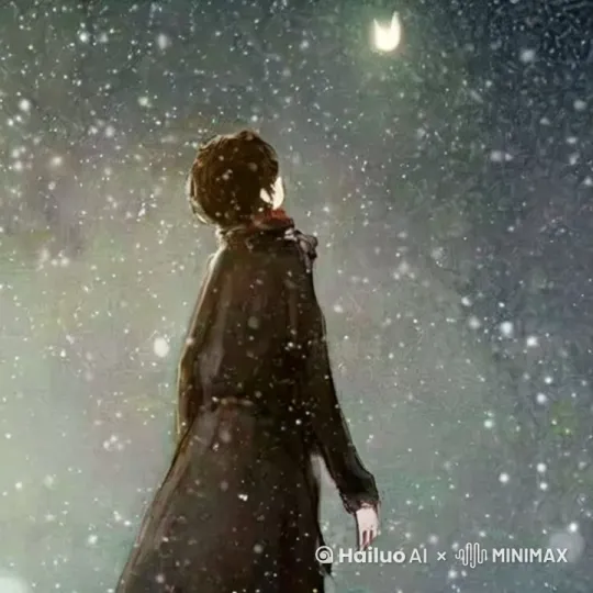 在一个漆黑的夜晚，图片中的男孩随着天上的月光和音乐的律动开始和她身边的舞伴舞蹈，舞蹈是最流行的女团舞蹈动作，摄影机以动态的角度和流畅的动作，通过慢动作和快速剪辑的巧妙结合，捕捉到了奇幻的场景，增强了惊奇感和运动感。灯光的微妙变化增强了人物动作的真实感，男孩和人物身上的阴影和高光交相辉映，镜头先缓缓下降，之后在下降的过程中向右环绕，舞蹈越来越快，镜头继续环绕，从侧面滑过，逐渐拉近，捕捉到女生的侧脸，之后镜头绕到她的正面，焦点逐渐集中在她的脸部特写上。 by Hailuo AI Video Generator