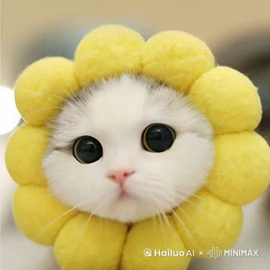 这只猫背着书包去上学，然后看见了他的好朋友 by Hailuo AI Video Generator