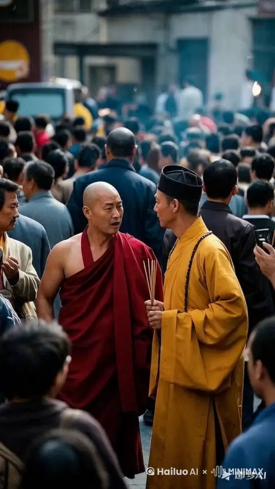 两人比武打斗，超快的动作，边跑边打，动作夸张，武功超群打出电影的质感 by Hailuo AI Video Generator