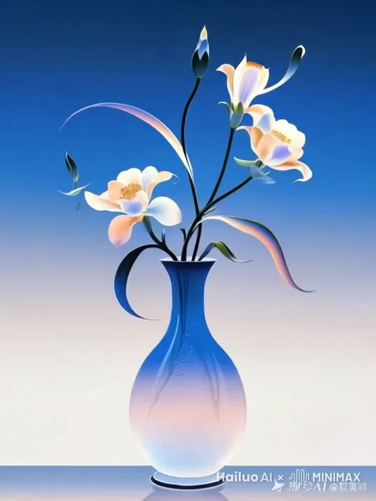花开放的过程 花从花苞绽放成花朵的过程 自然 生动 镜头稳定 by Hailuo AI Video Generator