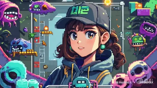 游戏cg，女孩害羞，眼神勾人。 by Hailuo AI Video Generator