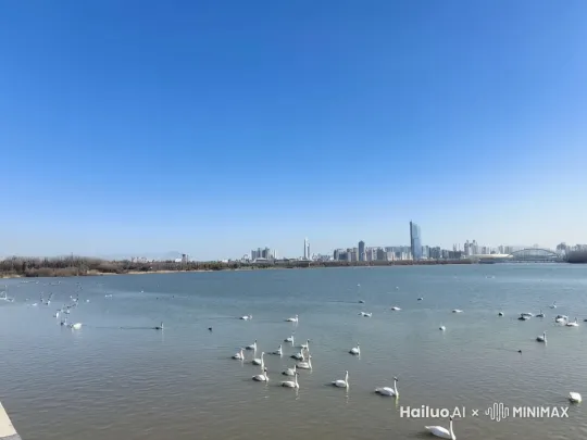 美丽的三门峡元旦之旅，浪漫为主题，配上音乐，短片不少于两分钟。 by Hailuo AI Video Generator