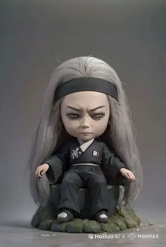 人物开始走动，视角拉远，镜头跟随，人物朝镜头微笑 by Hailuo AI Video Generator