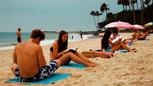 海边夏日 by Hailuo AI Video Generator