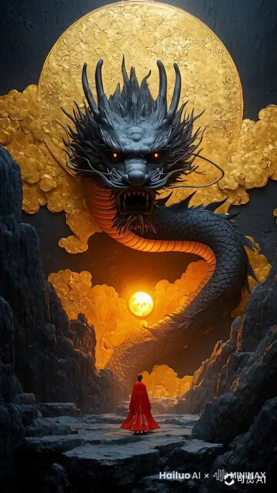龙腾，龙吟， by Hailuo AI Video Generator