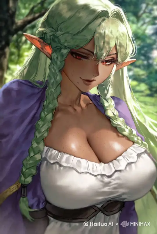一个二次元女孩，头发飘动，前后帧循环，前后帧重合，动态壁纸 by Hailuo AI Video Generator
