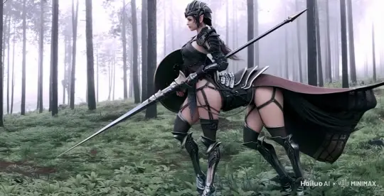 威风凛凛的人马座战士，马蹄原地踏步准备随时出征。 by Hailuo AI Video Generator
