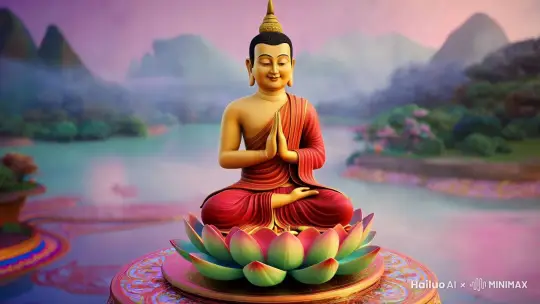 卡通佛祖，菩萨 by Hailuo AI Video Generator