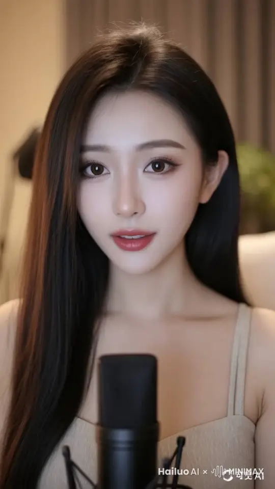 面对镜头讲话,眼睛注释屏幕 by Hailuo AI Video Generator