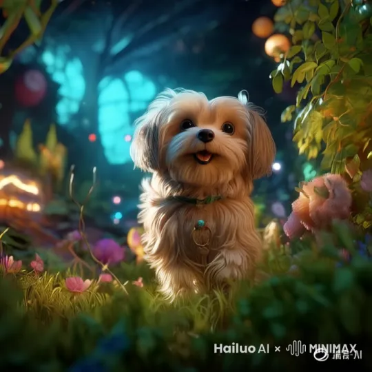 让狗和其它小动物一起奔跑起来 by Hailuo AI Video Generator
