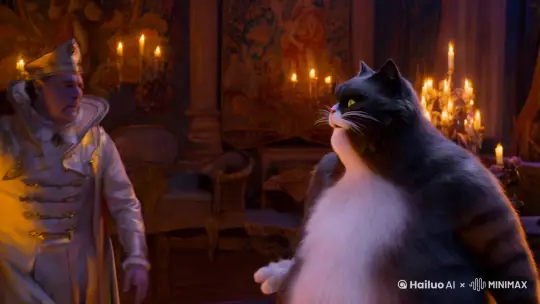 贝利亚和胖猫打人 by Hailuo AI Video Generator