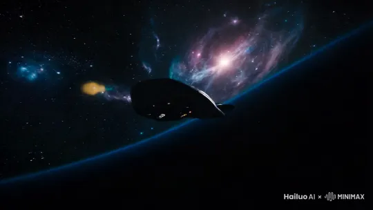 遥远的外太空，充满未知。 by Hailuo AI Video Generator