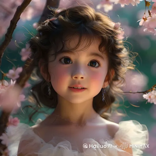 小女孩开心的笑着 by Hailuo AI Video Generator