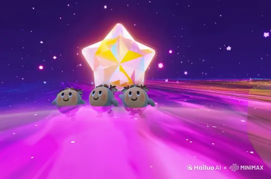 游泳在银河 by Hailuo AI Video Generator