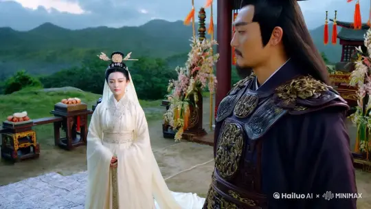 王昭结婚视频，人物形象刻画腻，王昭君美若天仙，南匈奴首领呼韩邪单于威猛霸气 by Hailuo AI Video Generator