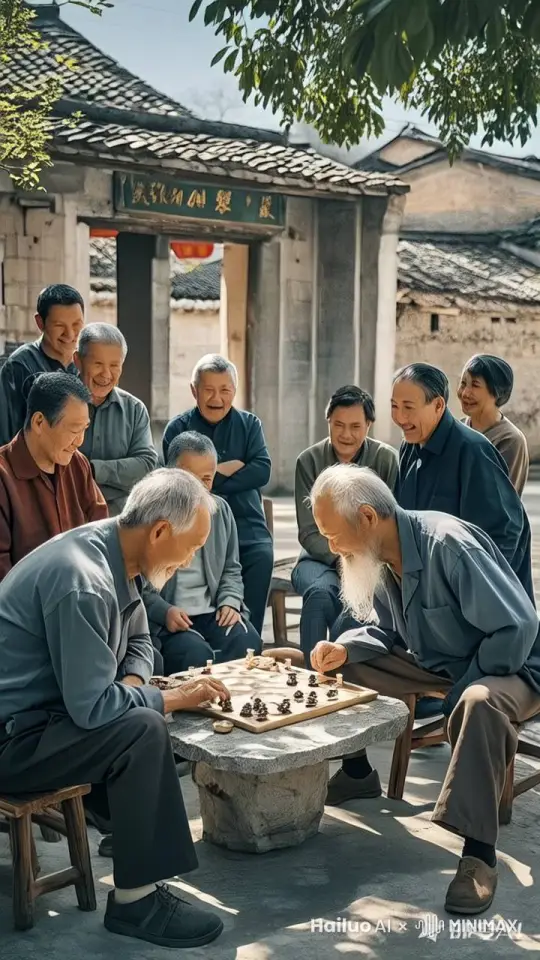 "镜头移动，动态跟随，展现两个人史诗般的激烈打斗场面，两个人正在进行惊心动魄的中国功夫对决。
左边的人右脚轻点地面，身体如旋风般旋转，左腿高高抬起，以一记凌厉的侧踢攻向对手的头部，速度极快。右边的人一个前滚翻躲开，起身时双腿连环踢出，腿影重重，令人眼花缭乱。两人的招式变化无穷，身影在环境中快速移动，忽左忽右，地面灰尘四起，展现出中国功夫的博大精深。周围的人欢呼雀跃、拍手叫好。" by Hailuo AI Video Generator