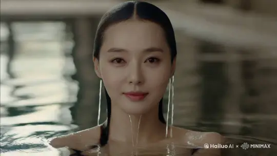 古代美女出浴图，出水芙蓉，不施粉黛，也是绝代佳人，特写身材，镜头拉远，3d逼真，震撼效果。 by Hailuo AI Video Generator