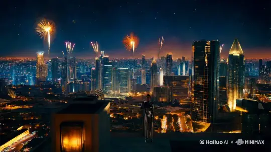 2025新年场景 by Hailuo AI Video Generator