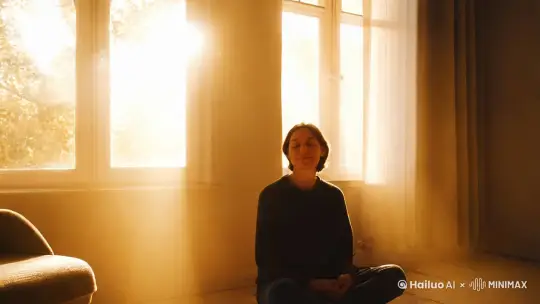 清晨的阳光透过窗户，给人一种温暖而宁静的感觉。阳光的光线随着太阳的升起逐渐变得明亮，透过窗户的缝隙，形成一道道光束，照亮了房间的一角。这种景象常常让人感到新的一天的开始，充满希望和活力。阳光的温暖可以驱散夜晚的寒冷，给人带来舒适和愉悦的心情。如果你需要关于如何更好地享受清晨阳光的建议，或者有其他问题，随时告诉我。 by Hailuo AI Video Generator