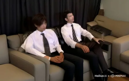 两位日本社畜作为业余美食家在一家会员制餐厅用餐的体验。餐厅提供高档的用餐环境和美味的菜肴，包括秘制甜酱蘸蔬菜棒、新鲜的肉户和特制的肉酱意大利面等。侍者的服务细致周到，让人感受到温暖和甜蜜的人性化体验 by Hailuo AI Video Generator