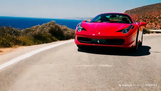 法拉利458spider by Hailuo AI Video Generator
