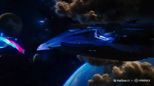 精彩的太空战 by Hailuo AI Video Generator
