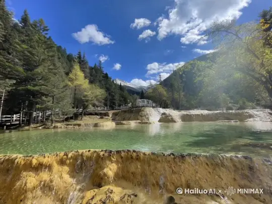 水上有条小船 by Hailuo AI Video Generator