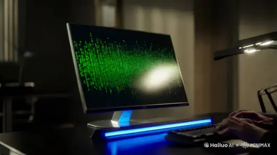 生成一张电脑被病毒感染的视频 by Hailuo AI Video Generator