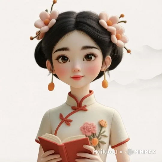 放下书，拿起茶杯喝茶 by Hailuo AI Video Generator