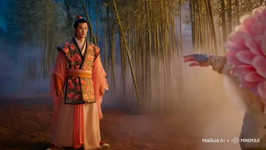 桃花侠大战菊花怪 by Hailuo AI Video Generator