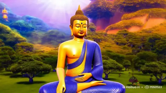 佛主接众生去往西方极乐世界，4k电影质感，栩栩如生，人物刻画细腻，风景优美 by Hailuo AI Video Generator