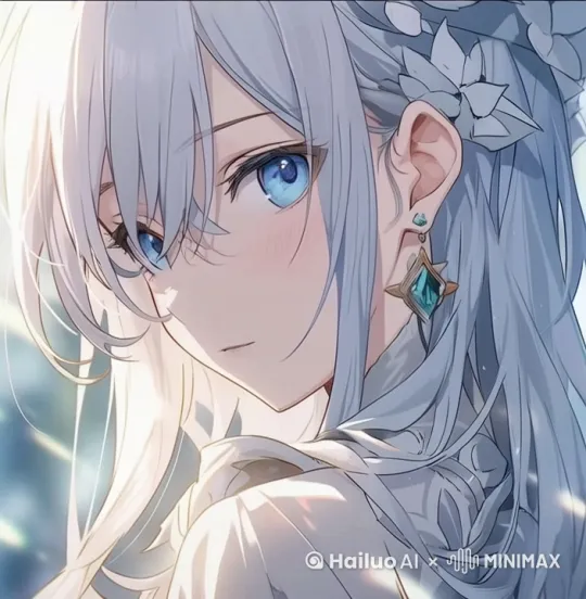 眼睛眨一下，头动一下，微微一笑
声音说：你是？（甜美女声） by Hailuo AI Video Generator