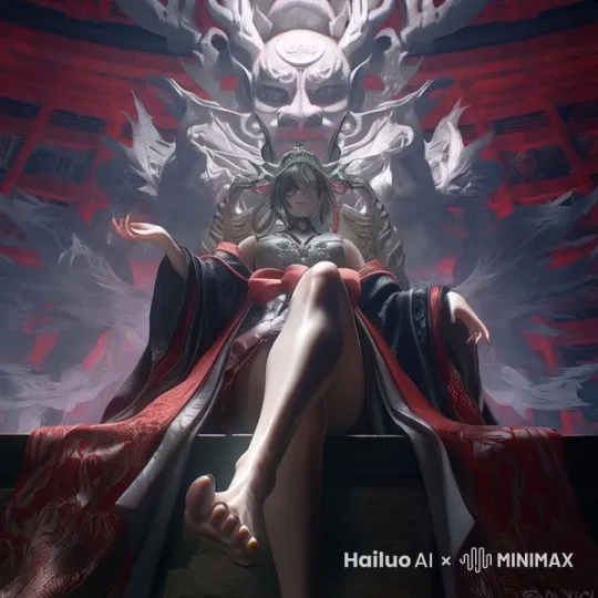 物理渲染，人物更生动，足部缓慢轻微动，性感足幸交 by Hailuo AI Video Generator