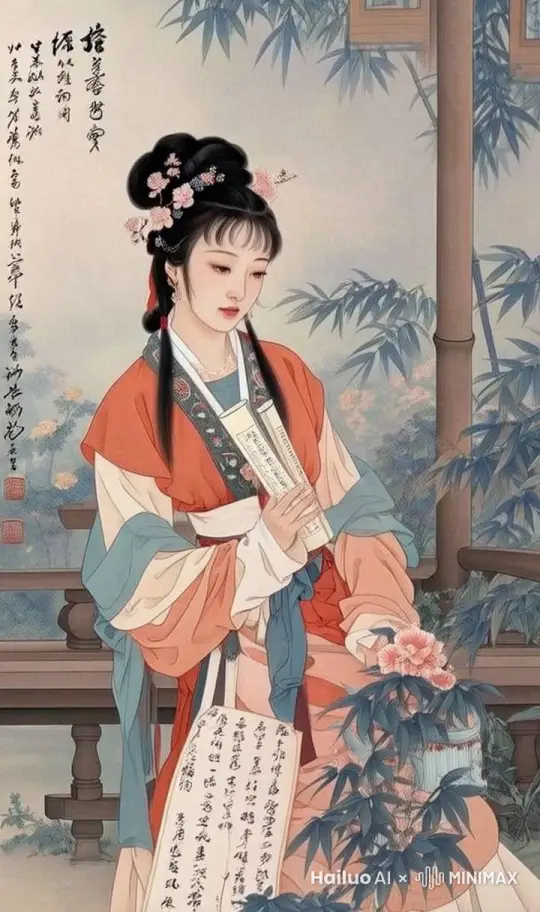 古代美女看书 by Hailuo AI Video Generator