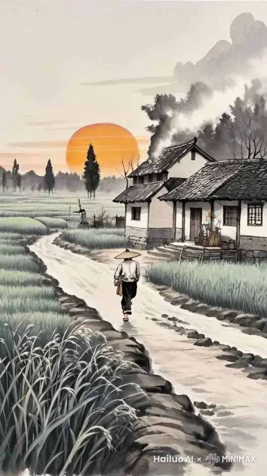 男人走路回家，镜头拉远 by Hailuo AI Video Generator