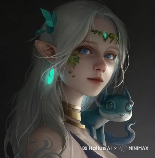 一个女孩转身化成一束光消失 by Hailuo AI Video Generator