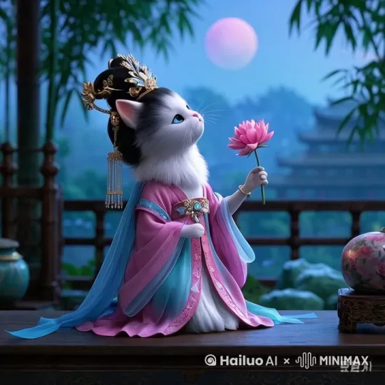 月下跳舞 by Hailuo AI Video Generator