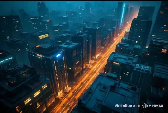 车流涌动，向前推的运镜 by Hailuo AI Video Generator
