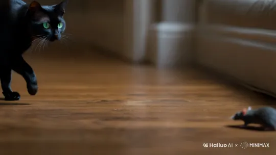 猫抓老鼠 by Hailuo AI Video Generator