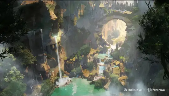 让画面中的世界更加生动，充满着神秘的意境 by Hailuo AI Video Generator