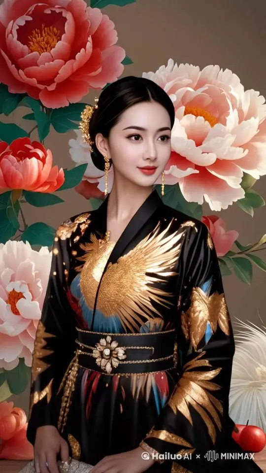 舞蹈，唱歌，镜头稍微拉远 by Hailuo AI Video Generator