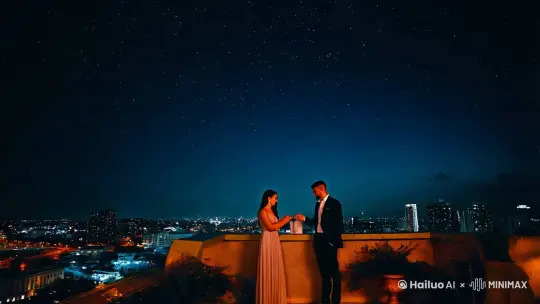 浪漫烟花 by Hailuo AI Video Generator